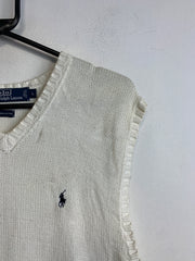 White Ralph Lauren Sleeveless Jumper Men's Large