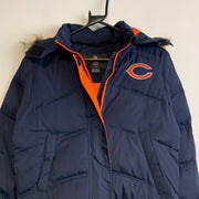 Navy NFL Bears Puffer Jacket Men's Small