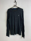 Black Ralph Lauren Crew-neck Jumper Men's Medium