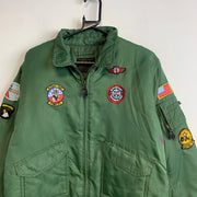 Green B-52 Bomber Jacket Women's XL