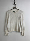 Beige Ralph Lauren Crew-neck Knitwear Jumper Women's Large