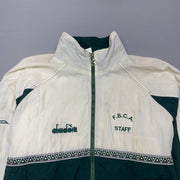 Green and White Diadora Windbreaker Men's Large