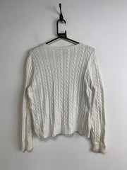 Beige Ralph Lauren Crew-neck Knitwear Jumper Women's Large