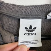 Grey Adidas Full Zip Hoodie Medium