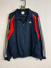 Navy and Red Adidas Windbreaker Men's Medium