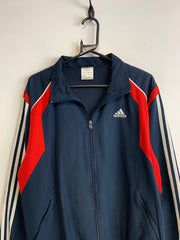 Navy and Red Adidas Windbreaker Men's Medium