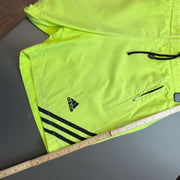 Vintage 90s Neon Yellow Adidas Sport Shorts Men's Small