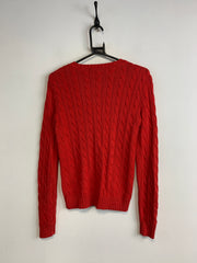 Red Ralph Lauren Crew-neck Knitwear Jumper Women's Medium