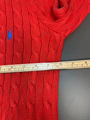 Red Ralph Lauren Crew-neck Knitwear Jumper Women's Medium