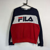 Navy Red Fila Sweatshirt Small