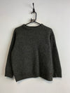 Grey Barbour Crew-neck Crop Jumper Women's Large