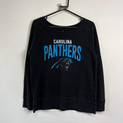 Black Carolina Panthers Sweatshirt Womens Small