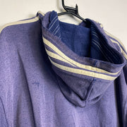 Vintage 90s Purple Adidas Hoodie Pullover XL