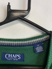 Green CHAPS Crew-neck Jumper Men's Large