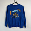 Vintage 90s Goofy Blue Sweatshirt Medium Disney Mickey