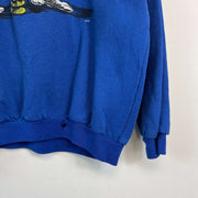 Vintage 90s Goofy Blue Sweatshirt Medium Disney Mickey