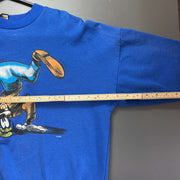 Vintage 90s Goofy Blue Sweatshirt Medium Disney Mickey