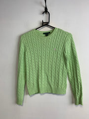 Light Green Ralph Lauren Crew-neck Knitwear Jumper Women's Small