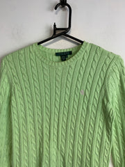 Light Green Ralph Lauren Crew-neck Knitwear Jumper Women's Small