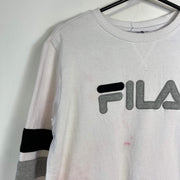 White Fila Sweatshirt Small