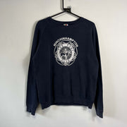 Navy Graphic Sweatshirt Womens Medium