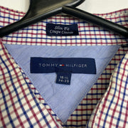 Tommy Hilfiger Purple Checkered Shirt 16.5" Medium