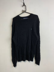 Black Ralph Lauren Crew-neck Knitwear Jumper Women's XL