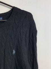 Black Ralph Lauren Crew-neck Knitwear Jumper Women's XL