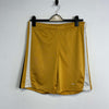 00s Y2K Yellow and White Nike Sport Shorts Women's Small