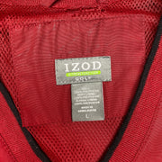 Red Izod Windbreaker Men's Large