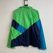 Vintage 90s Green and Navy Nike Windbreaker Men's Large