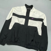 Vintage 90s Black and White Nike Windbreaker Women's XL