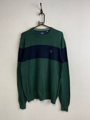 Green CHAPS Crew-neck Jumper Men's Large