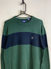 Green CHAPS Crew-neck Jumper Men's Large