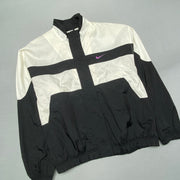 Vintage 90s Black and White Nike Windbreaker Women's XL