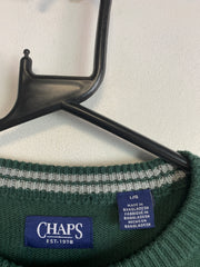 Green CHAPS Crew-neck Jumper Men's Large