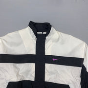 Vintage 90s Black and White Nike Windbreaker Women's XL