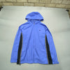 Vintage Blue and Black Reebok Windbreaker Women's Large