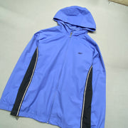 Vintage Blue and Black Reebok Windbreaker Women's Large