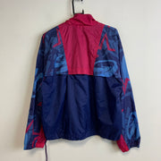 Vintage 90s Navy and Pink Windbreaker Men's Small