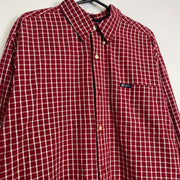 Red Chaps Ralph Lauren Checkered Shirt XL