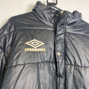 Vintage Black 90s Umbro Puffer Jacket XL