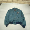 Blue Alpha Industries Bomber Flight Jacket Men's Large