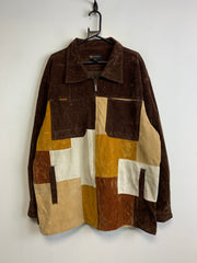 Brown Patchwork Jacket men's XXL