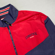 Vintage Navy and Red Game Windbreaker Men's XL