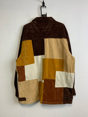 Brown Patchwork Jacket men's XXL