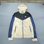 Black White Blue Nike Windbreaker Men's Medium