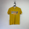 Yellow Fruit of the Loom Graphic Print T-Shirt Small