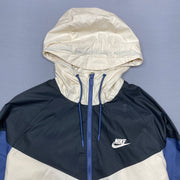 Black White Blue Nike Windbreaker Men's Medium