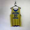 Yellow and Blue Basketball Jersey Men's Large